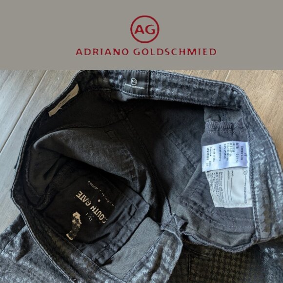 AG Jeans, The Legging Super Skinny, SUPER RARE Black Houndstooth, Size 27 - Picture 6 of 10